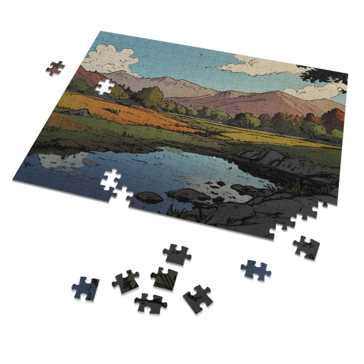 Riverside Reflection Jigsaw Puzzle (252, 500, 1000-Piece)