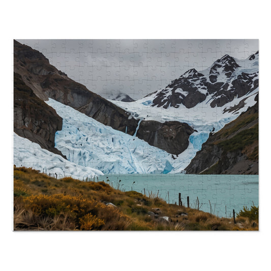 Glacier National Park Icefall Jigsaw Puzzle (252, 500, 1000-Piece) - Puzzlers Paradise