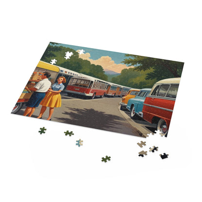 Vintage Market Day Jigsaw Puzzle (120, 252, 500-Piece)