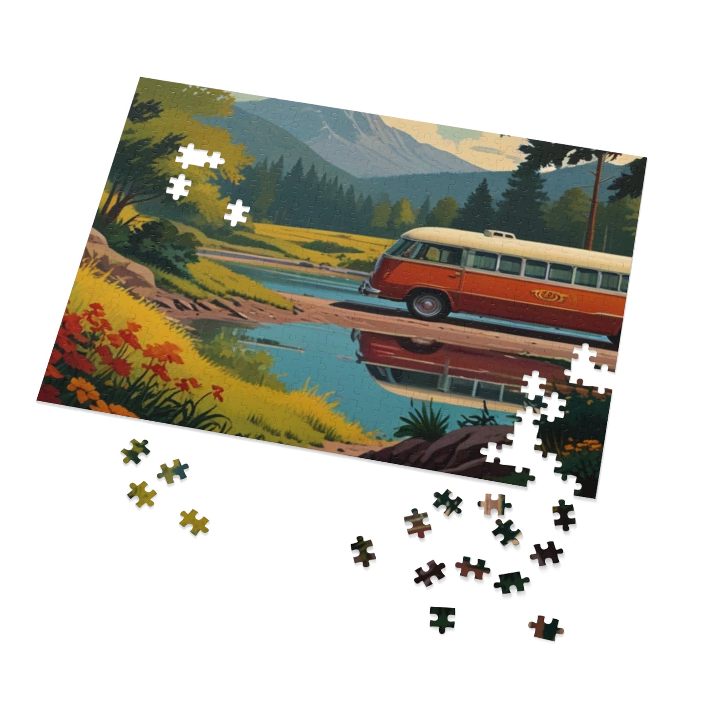 Mountain Reflections Van Jigsaw Puzzle (252, 500, 1000-Piece)