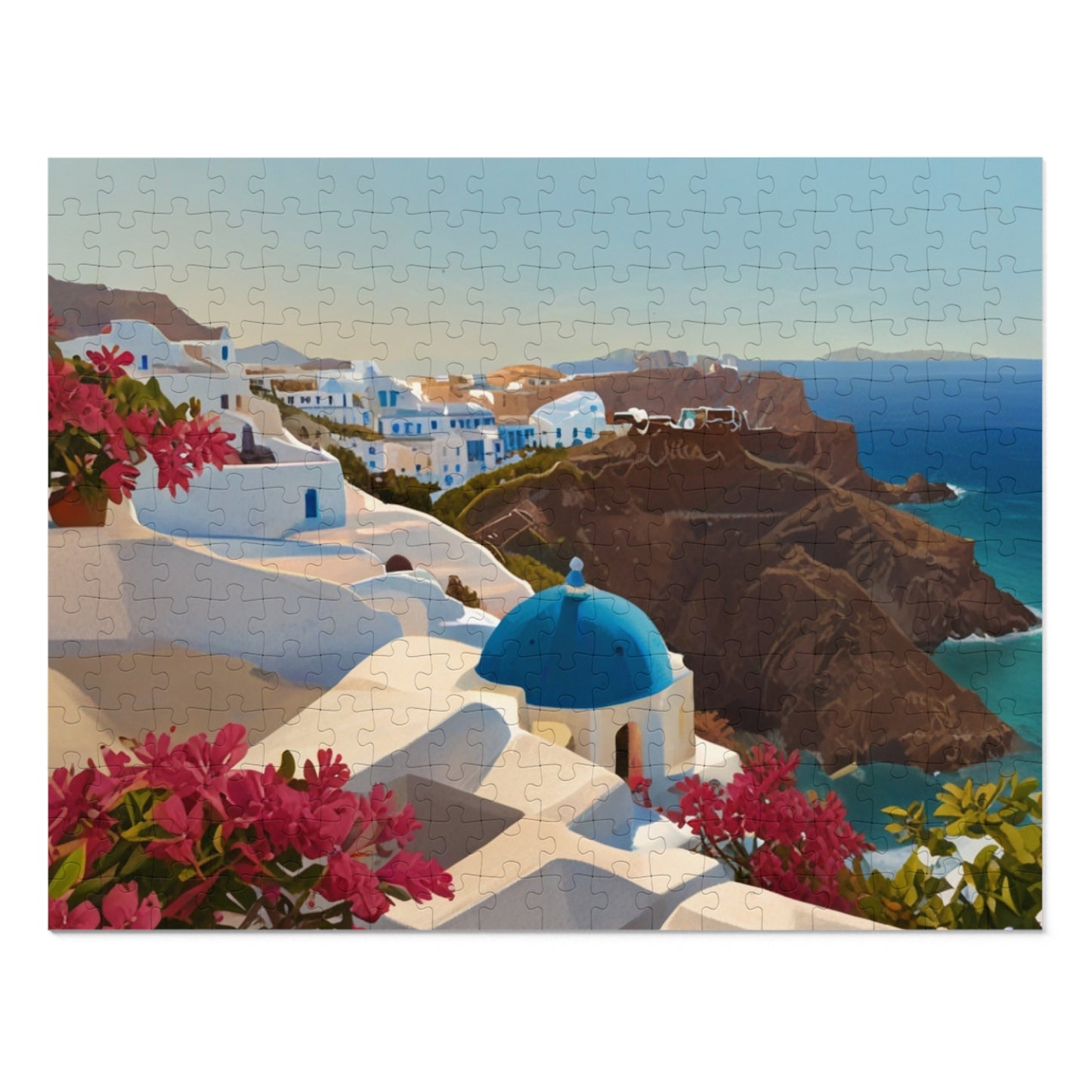 Santorini Serenity Jigsaw Puzzle (252, 500, 1000-Piece)