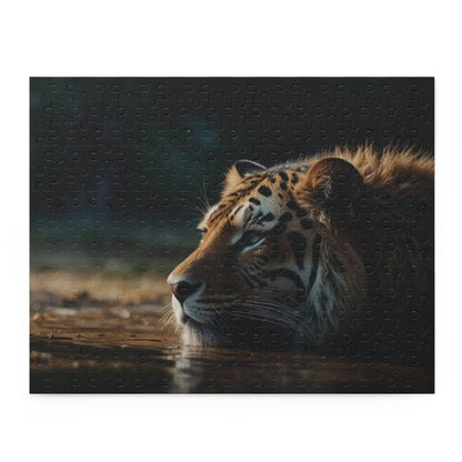 Majestic Tiger's Repose Puzzle (120, 252, 500-Piece) - Puzzlers Paradise